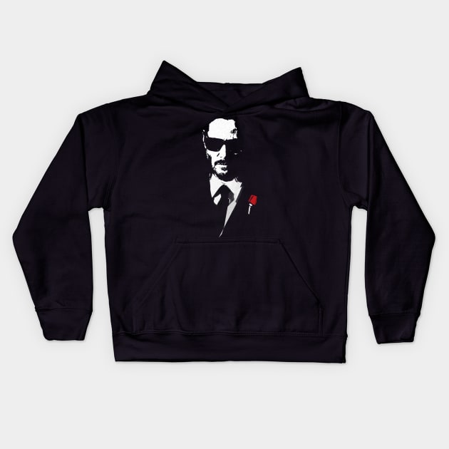 Keanu Reeves the Godfather Kids Hoodie by rahalarts